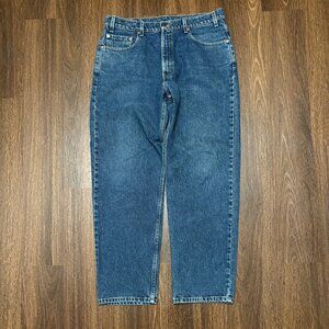 Vintage Levi’s 550 Relaxed Fit Tapered Leg Jeans 36x30 Made In USA Medium Wash